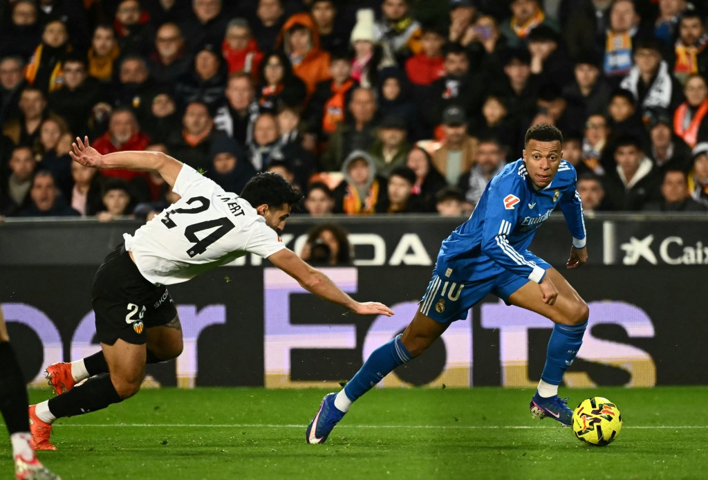 法國射手基利安麥巴比。法新社