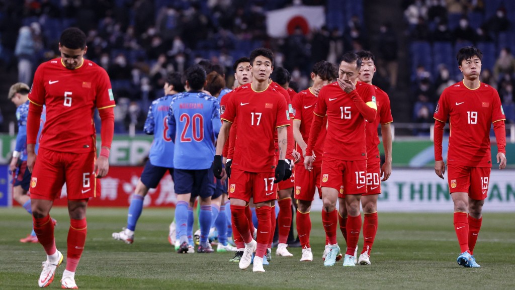 國足在世界盃十二強賽，10場僅得1勝。 Reuters