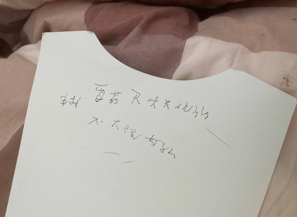 字跡確實不易辨認。（圖片來源：小紅書） 