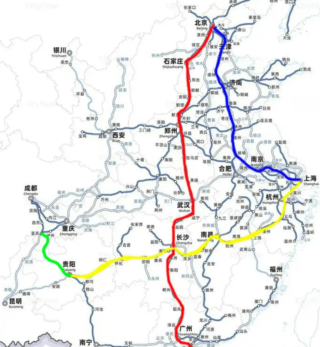 王冬24小時內乘火車旅行5887.76公里。(王冬挑戰線路示意圖) 紅星新聞 王冬24小時內乘火車旅行5887.76公里。(王冬挑戰線路示意圖) 紅星新聞