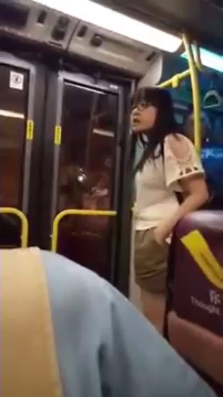 陳靄婷與老婦爭執的片段被放上互聯網。資料圖片