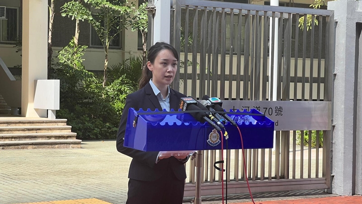元朗警區科技及財富罪案組一隊主管馬頌怡回應法庭判刑。