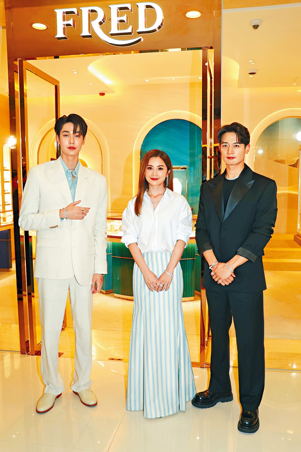 韓星Minho及泰仔Dew來港，與阿Sa齊出席活動。