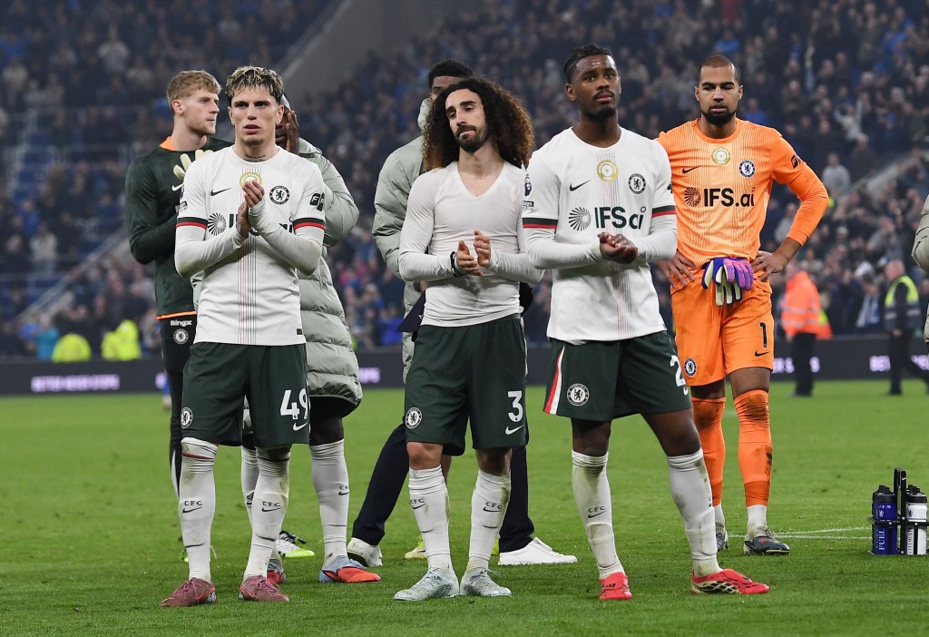 车路士在英超联作客葛迪逊公园球场以0:3惨负爱华顿。路透社