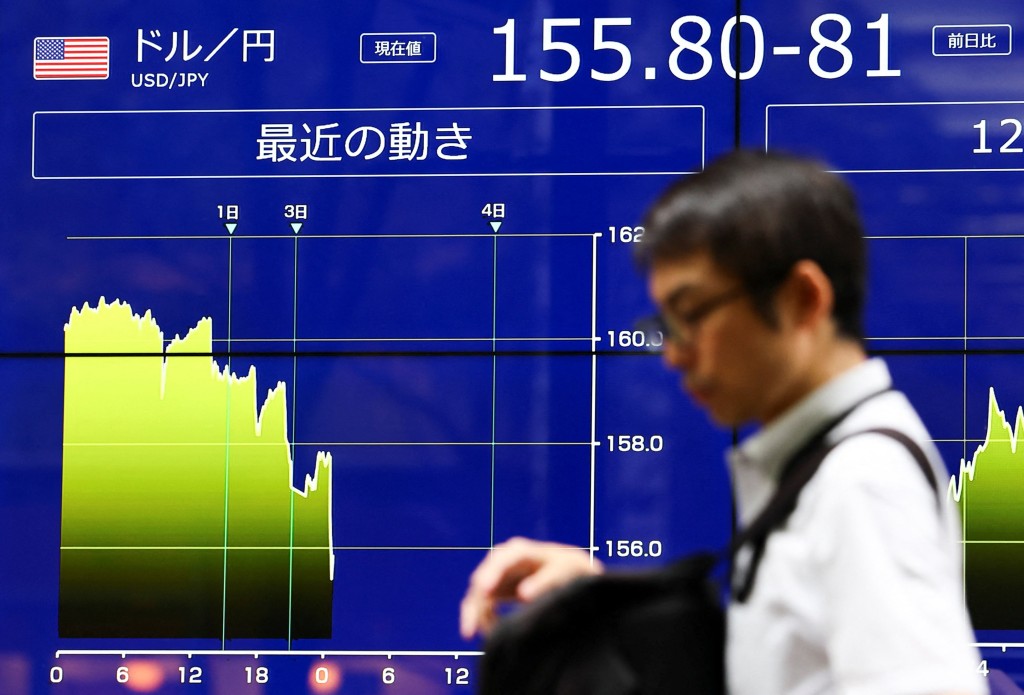 美国与日本联手干预支撑日圆。路透社