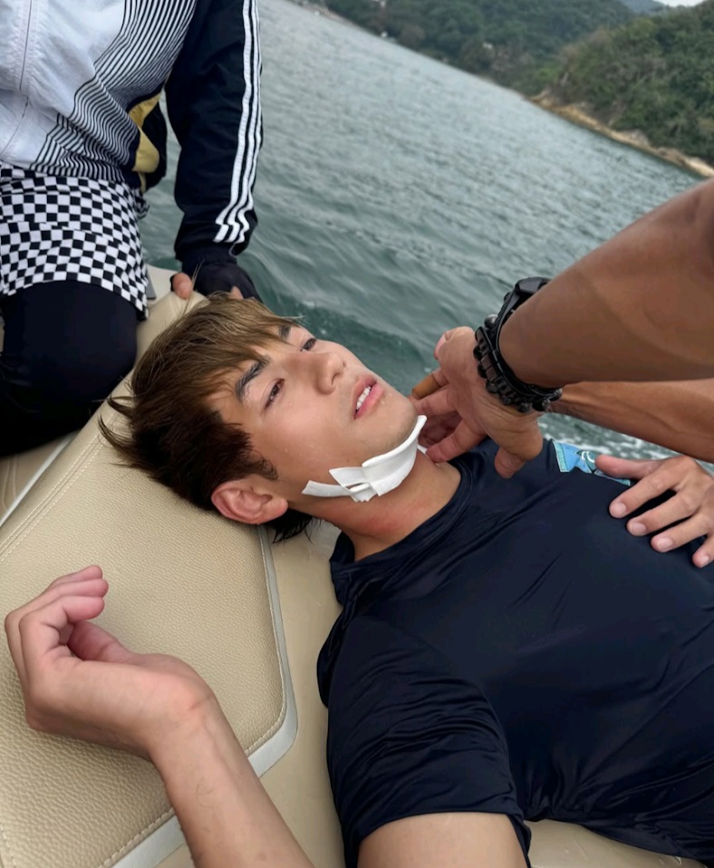 拍摄《Wakesurf》时发生严重意外，Jeffrey执返条命仔亦自觉幸运。