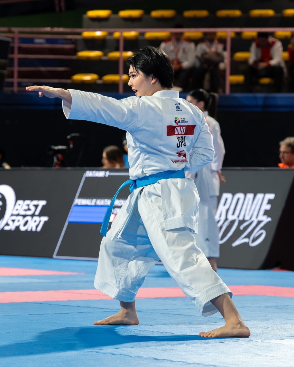 日本的尾野真步，近一年未贏過Grace。WKF fb 圖