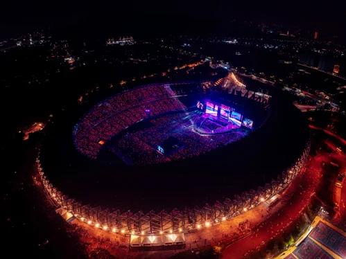 BLACKPINK高雄演出,首場吸引50,000觀眾入場。 BLACKPINK高雄演出,首場吸引50,000觀眾入場。