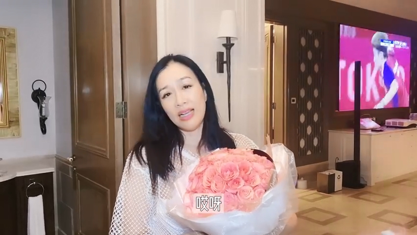 越洋送花！