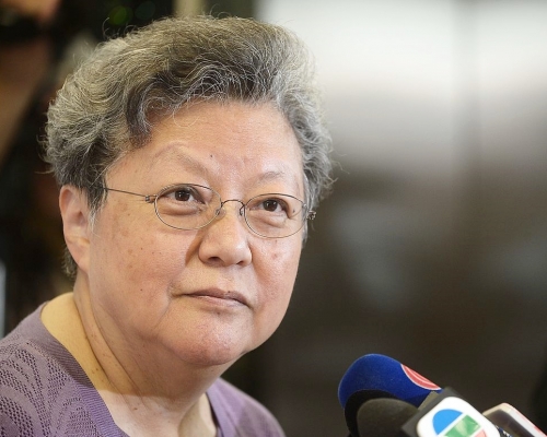 范徐麗泰指，反對派沒有被諮詢的資格。資料圖片