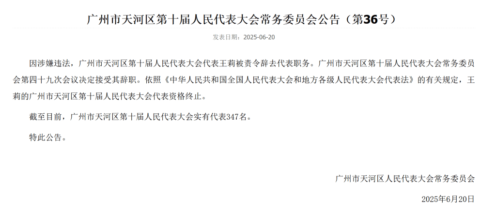 涉事女子被責令辭去代表職務。九派新聞 涉事女子被責令辭去代表職務。九派新聞