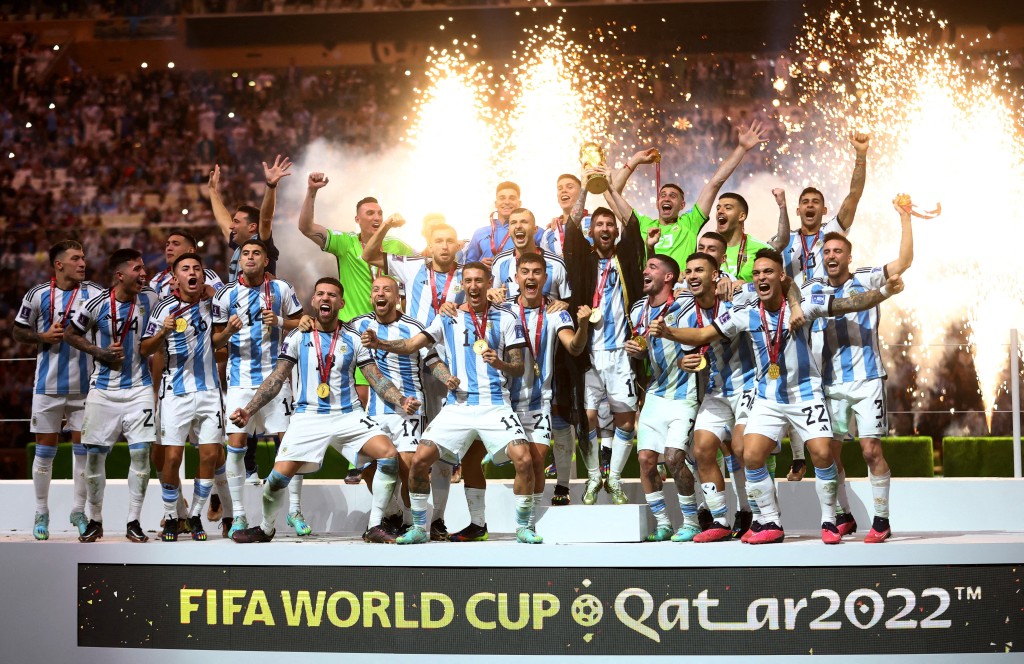 阿根廷卡塔尔世界杯冠军队有机会6月在深圳友赛巴拉圭。资料图片