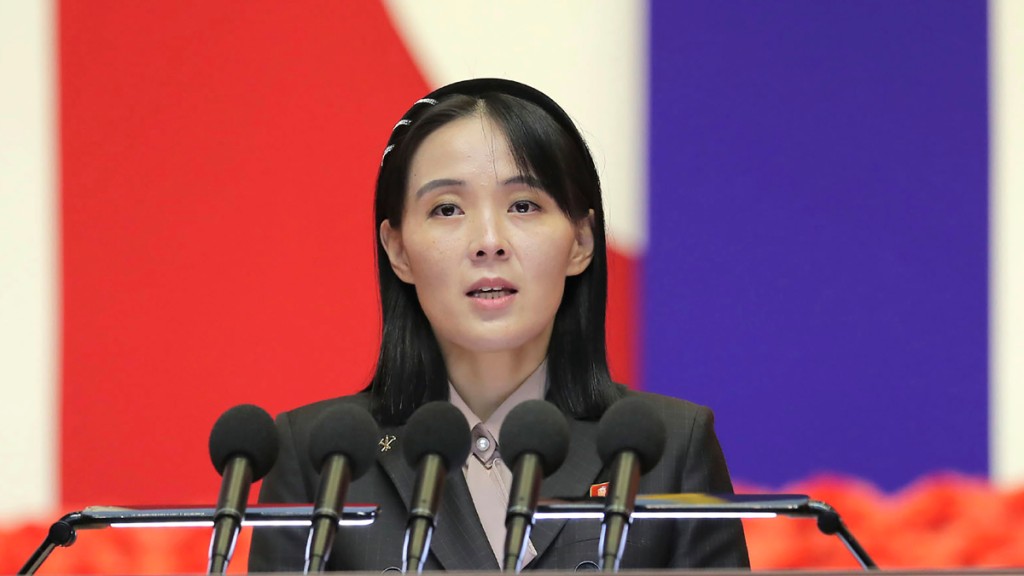 金與正稱，美國縮短與南韓聯合軍演規模屬首爾方面「現世報」。美聯社