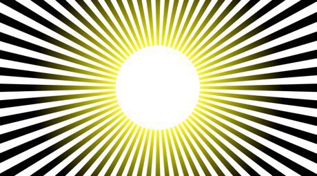 「太陽光」圖案錯覺圖。twitter圖