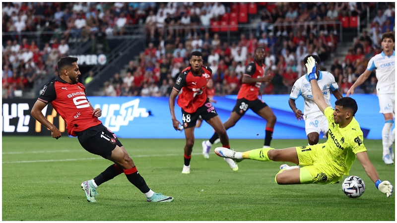 雷恩對上5場有4戰入至少攻入兩球。REUTERS