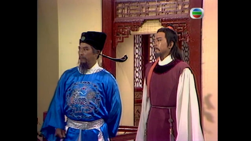 劉兆銘（左）飾演「山鼠妖」托世的潘洪，駱應鈞飾演潘龍。