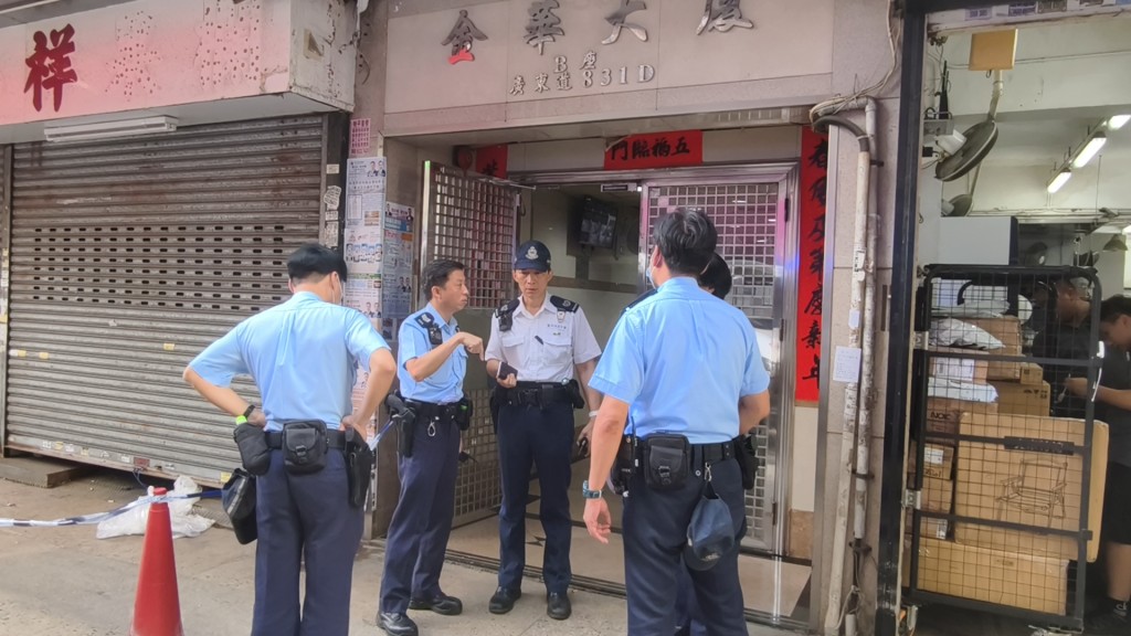 警方封鎖現場。 警方封鎖現場。