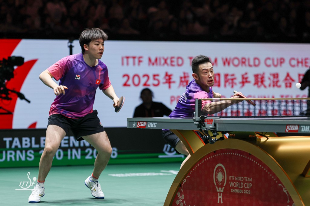 港队男双组合陈颢桦/黄镇廷。ITTF图片 港队男双组合陈颢桦/黄镇廷。ITTF图片