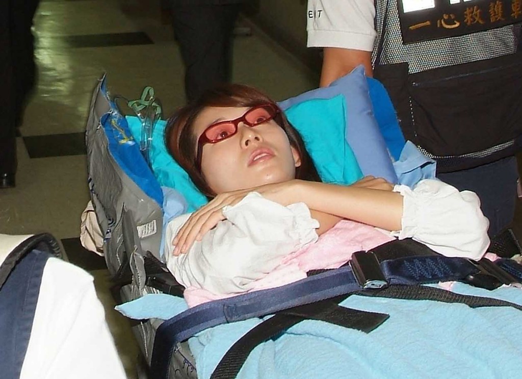 林志玲之後由大連返回台灣就醫，隨即被送往台大醫院。