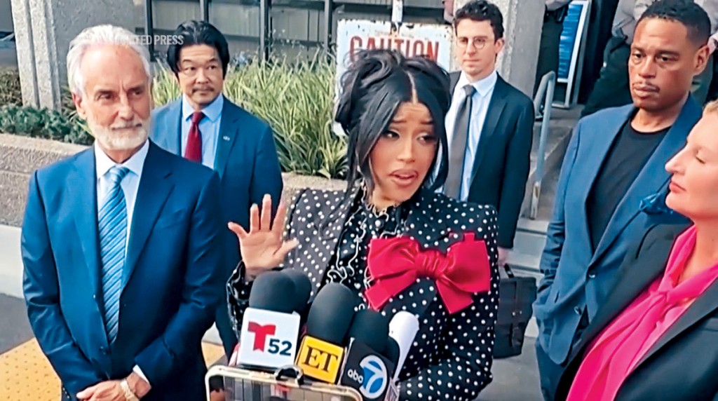 Cardi B被保安控告襲擊,昨獲判無罪。