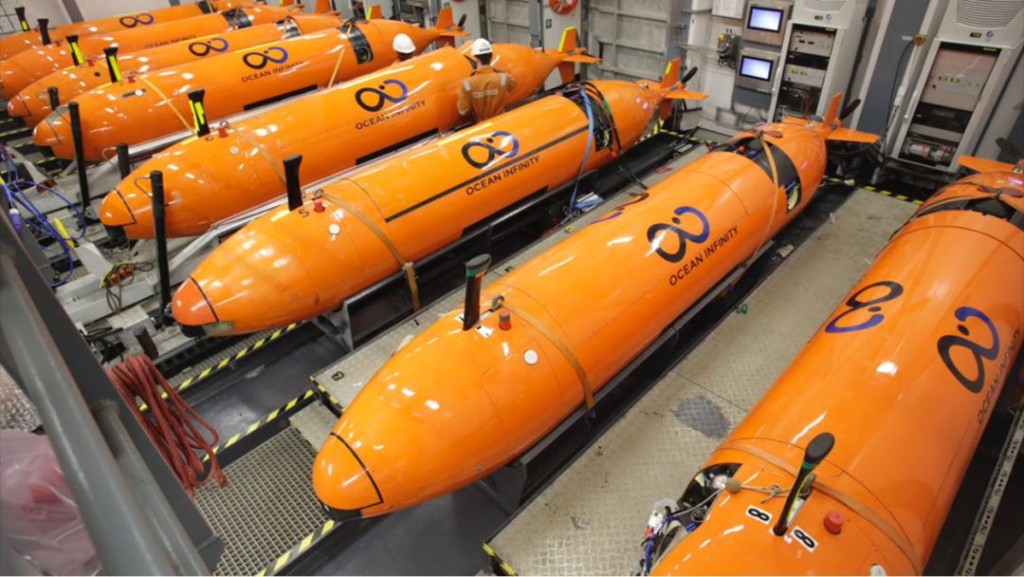海洋无限公司的水下航行器。