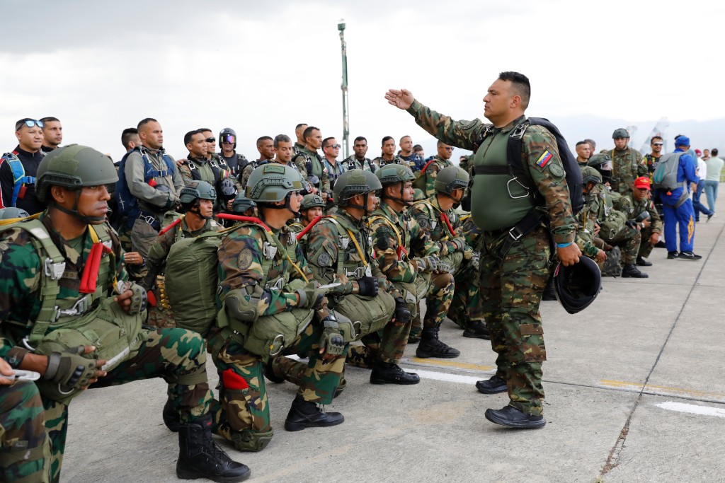 委內瑞拉舉行航空博覽會。美聯社