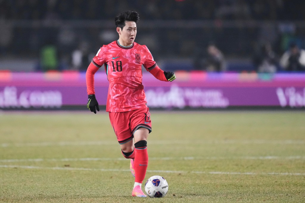 南韓翼鋒李康仁。美聯社