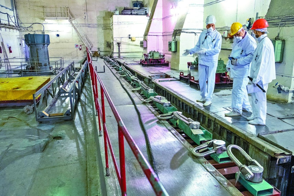 切爾諾貝爾核電廠的工程師，二○一七年在核廢料設施工作。