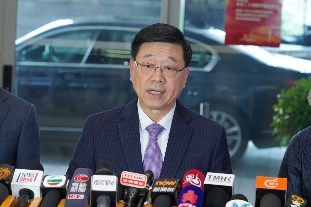 特首李家超。葉偉豪攝