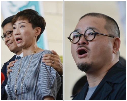 公民黨陳淑莊(左)；社會福利界邵家臻(右)。