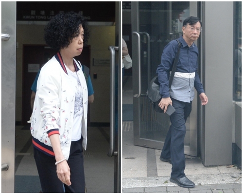 證人唐慧玲(左)及黎少其(右)。