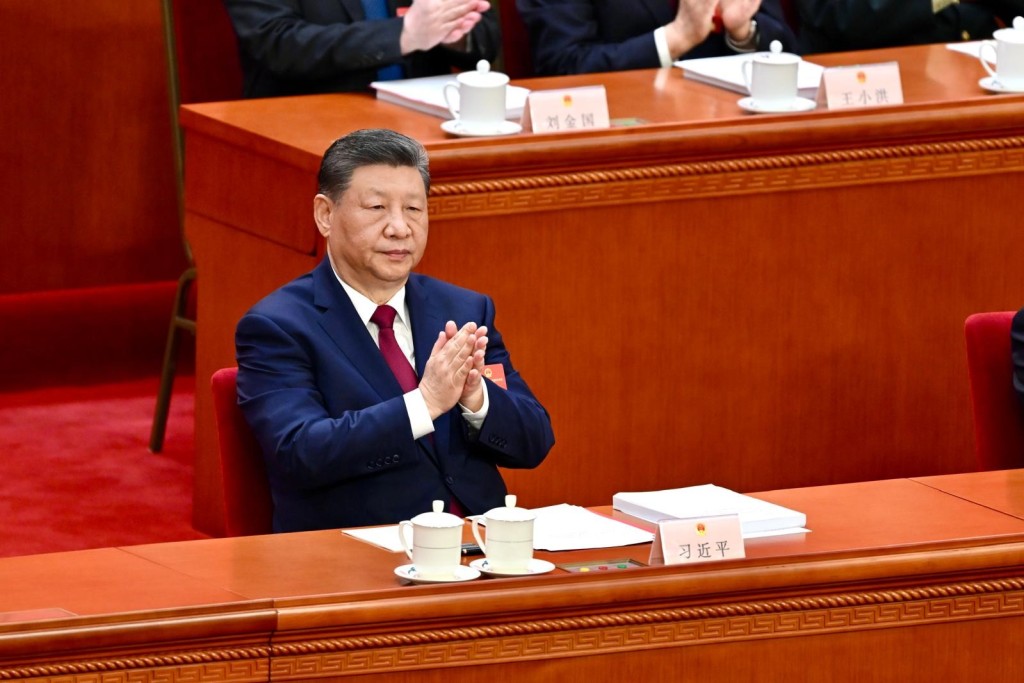 十四屆全國人大四次會議下午在北京人民大會堂閉幕，國家主席習近平出席。