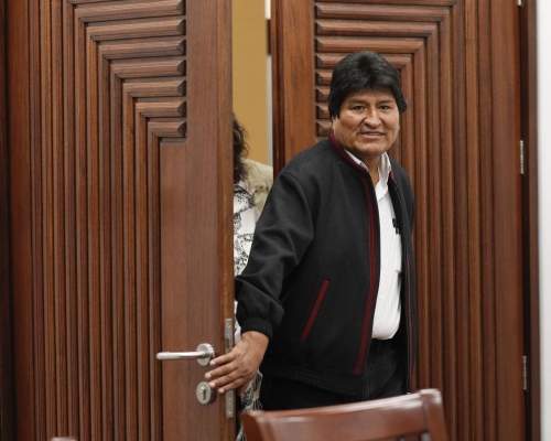 波利維亞總統莫拉萊斯。AP