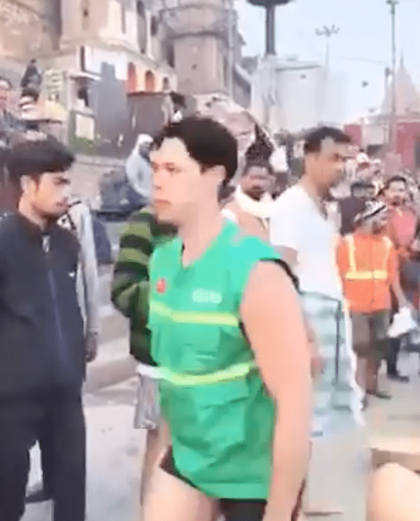 遊客感受到人身威脅,最終狼狽離開現場。 遊客感受到人身威脅,最終狼狽離開現場。