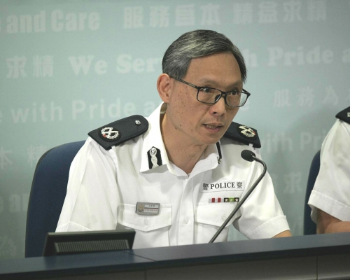 西九龍總區指揮官卓孝業就顏色水影響清真寺等建築致歉。