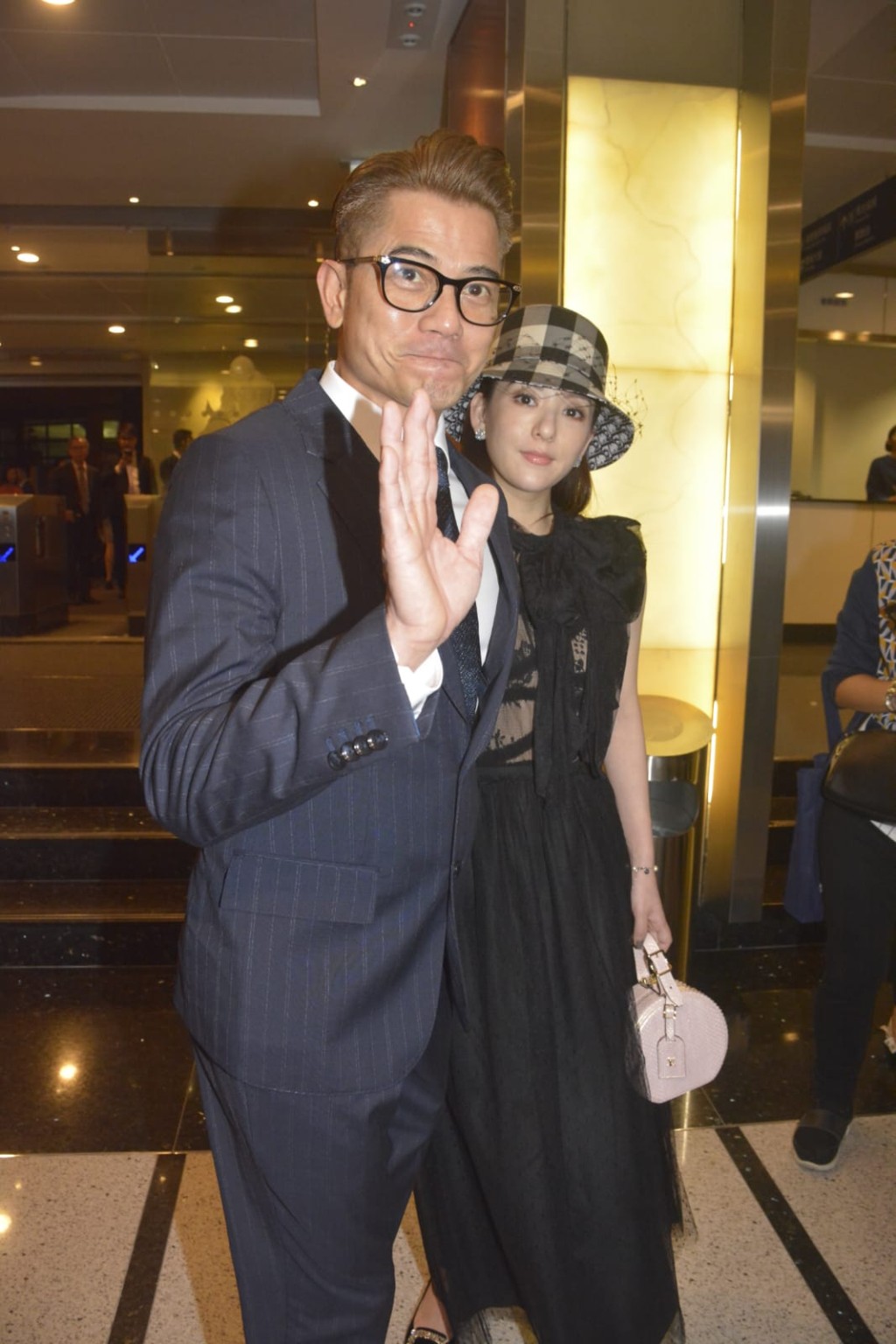 郭富城與方媛現身馬場