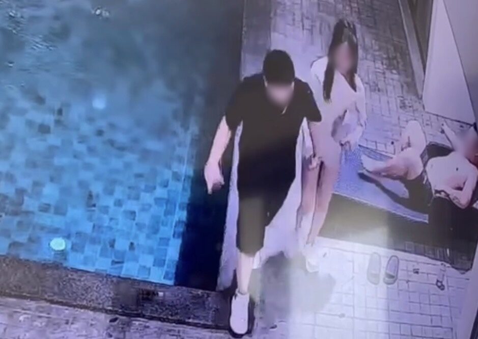 計女在芭提雅泳池派對工作的最後身影。泰國中文社 計女在芭提雅泳池派對工作的最後身影。泰國中文社