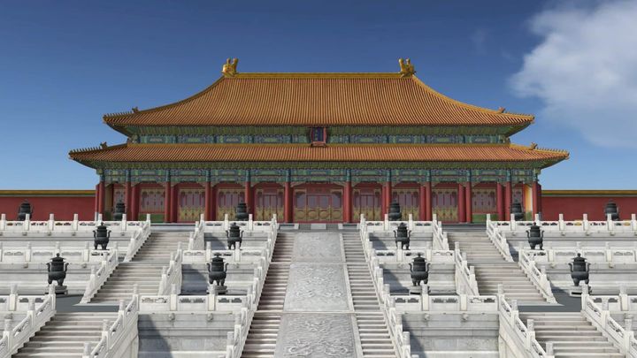 可透過VR影像細看紫禁城的三大宮殿。