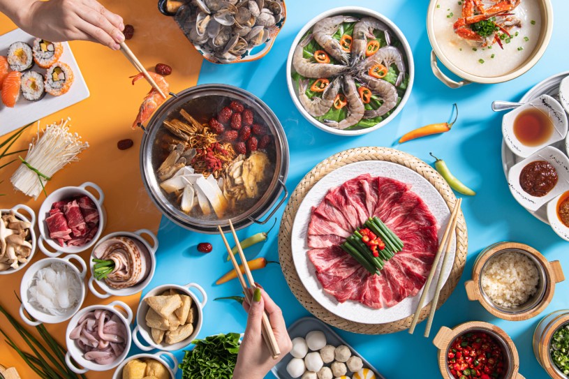 麗豪酒店 濠餐廳 全新火鍋自助餐 多款海鮮+港式小菜