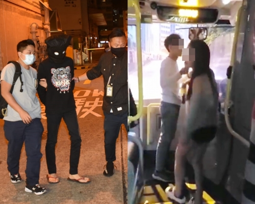 涉案男子被捕。