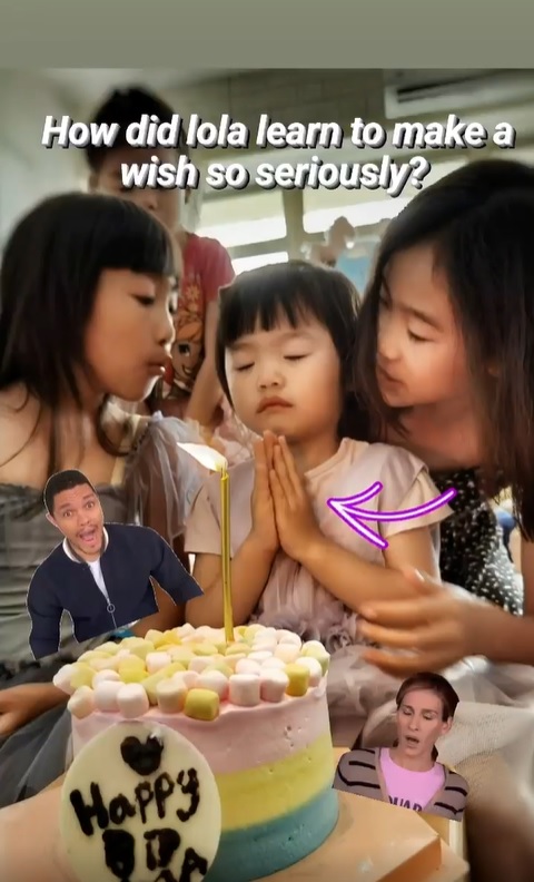 唔知Lola許了甚麼願望呢?
