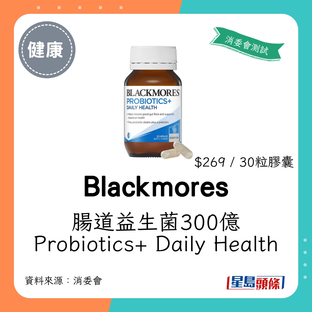 Blackmores 肠道益生菌300亿 Probiotics+ Daily Health