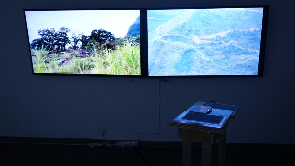 《下垂眼皮的陰影裏有些田》，以本地生活與外地旅遊片段交集作主軸，探討城市化與邊緣化的角力。