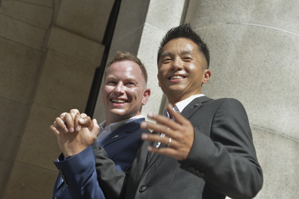 2019年終院裁定入境處高級入境事務主任梁鎮罡爭取同性伴侶享公務員福利勝訴。資料圖片