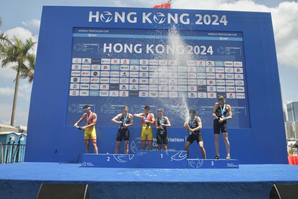 三项铁人世界杯香港站今日( 24日 )举行。陈浩元摄