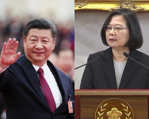逾8成民眾不贊成「一國兩制」，而蔡英文的「四個必須」，則獲得85.2%人支持。新華社/AP
