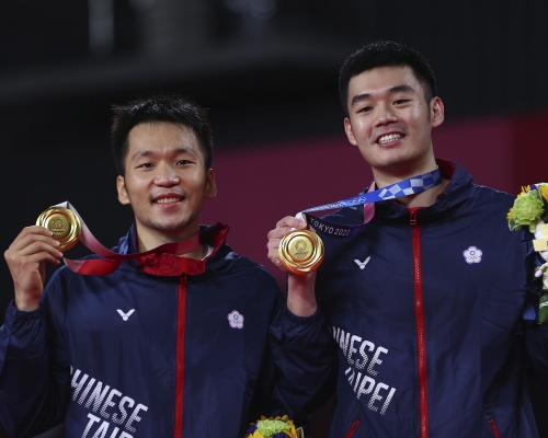 李洋/王齊麟組合為中華台北贏得今屆奧運第二面金牌。Reuters