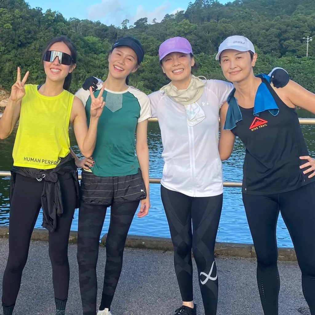 黃翠如曾加入跑步行列。