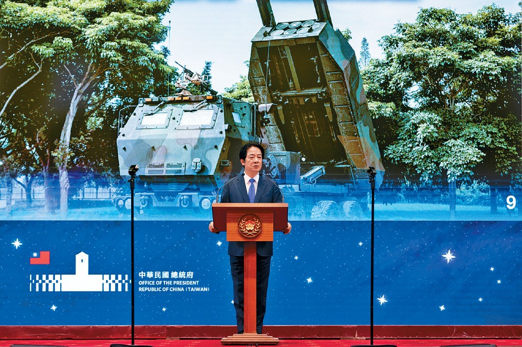 賴清德元旦講話，呼籲朝野合作通過強韌台灣的國防預算。