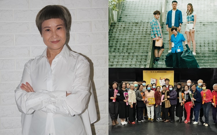 Brenda除了教長者演戲,還要兼顧幕前演出。